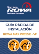 GUÍA DE INSTALACIÓN ROWA PRESS E / VF